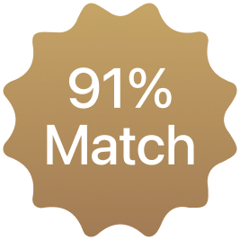 91% Match Badge