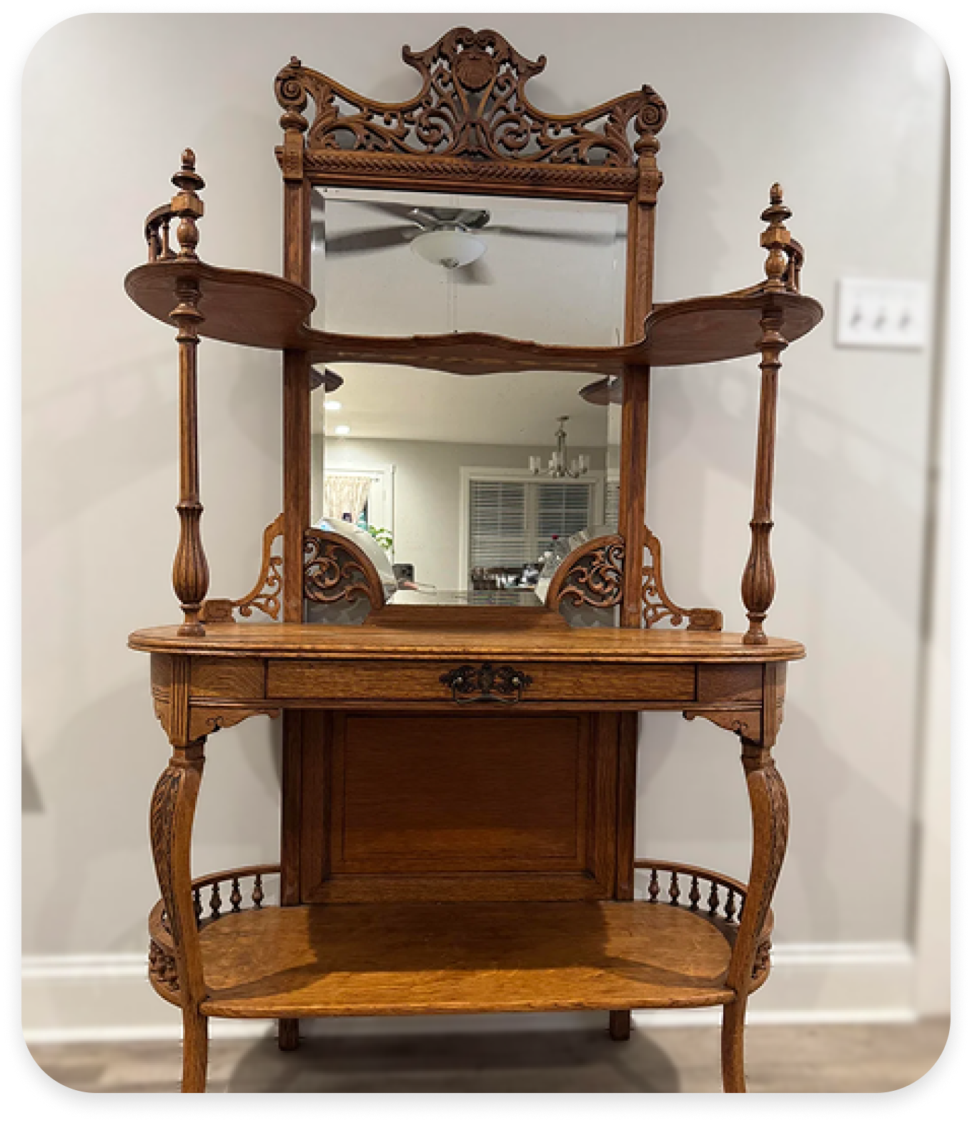 Victorian Hall Stand with Mirror